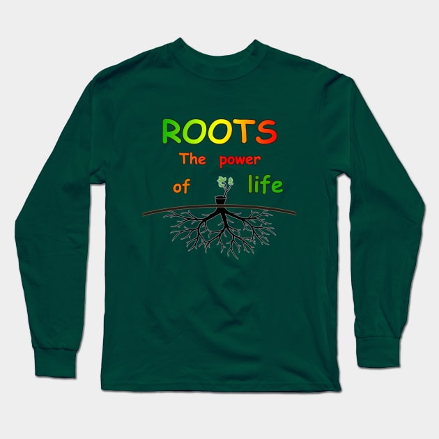 Roots - The power Long Sleeve T-Shirt by Littlekata